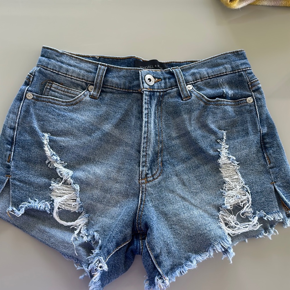 Women jean shorts Kendall and Kylie collection